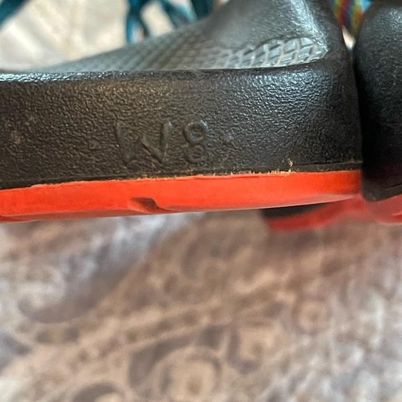 Chaco ZX2 Yampa Fiesta Rainbow Vibram sandal strap